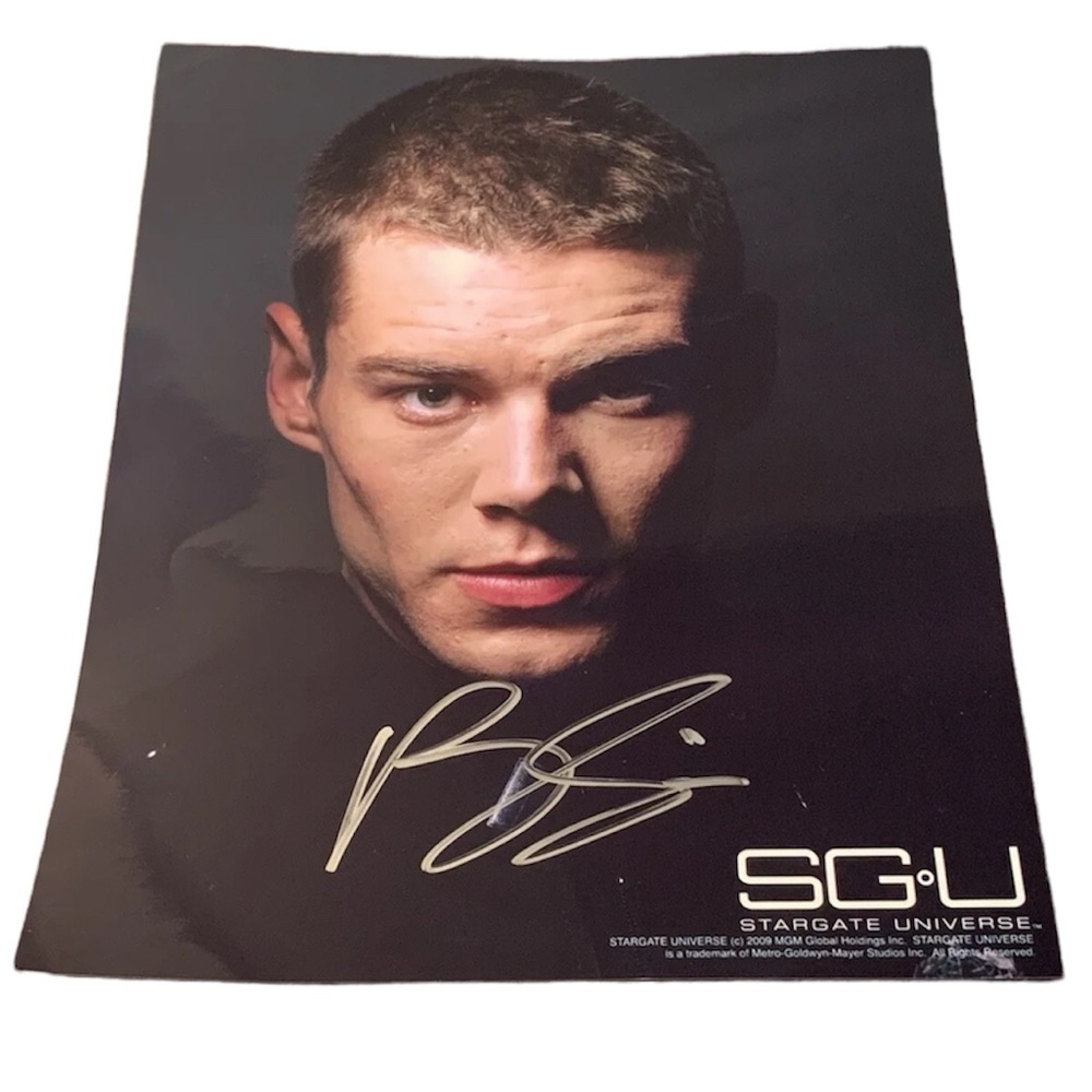 Stargate Matthew Scott- Brian J Smith signed autograph 8x10